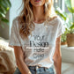 Woman White T-Shirt Mockup PSD | Gildan 64000 & Bella Canvas 3001 Print on Demand Tee Mockups for Designers, Boho Style Tshirt