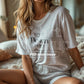 Woman White T-Shirt Mockup PSD | Gildan 64000 & Bella Canvas 3001 Print on Demand Tee Mockups for Designers, Boho Style Tshirt
