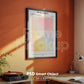 Blank Wooden Poster Frame Mockup, Wall Art Frame Mockup for Digital Download, Posters and Artwork Smart Object Instant Download