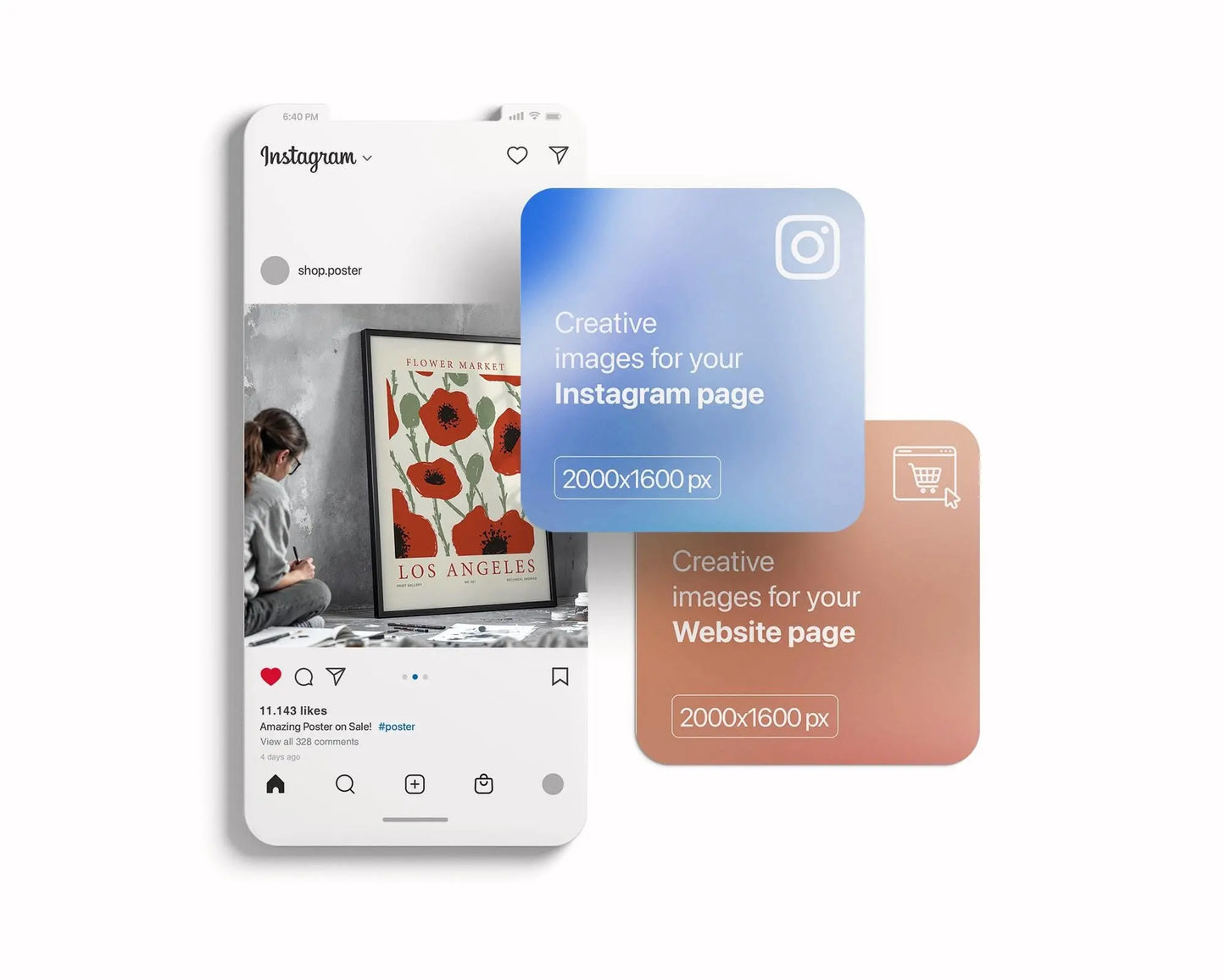 Frame Mockup With Person, PSD Photoshop Mockup, Frame Mockup Home Interior, Interior Frame Mockup Woman