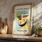 Kitchen Frame Mockup | DIN A Artwork Mockup Frames | Aesthetic Kitchen Vertical Wood Frame Mockup | Poster Mockup Templete PSD