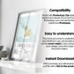 Kitchen Frame Mockup | DIN A Artwork Mockup Frames | Aesthetic Kitchen Vertical Wood Frame Mockup | Poster Mockup Templete PSD
