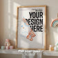 Frame Nursery Mockup in Home Interior PSD | Nursery Frame Mockup Frames | Nursery Wall Poster | Poster Shop Mockup