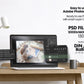 Poster Mockup with Person ISO A DIN Ratio | Minimal Modern PSD Photoshop & Photopea Template