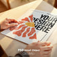 Poster Mockup with Person ISO A DIN Ratio | Minimal Modern PSD Photoshop & Photopea Template
