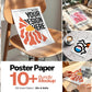 10+ Poster Paper Mockup Bundle PSD with Smart Object | Din A Ratio Photoshop Template for Wall Art & Prints