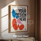 Blank Wooden Poster Frame Mockup, Minimalist Frame Mockup for Digital Download, Posters and Artwork Smart Object Instant Download