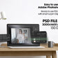 Bella Canvas 3001 White Shirt Mockup PSD - Oversized T-Shirt Model for Design Preview & High-Quality Display