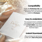 5x7 Card Mockup PSD, Minimalist White Stationery for Wedding, Baby Shower, Invitation & Event Cards, Smart Object Layer