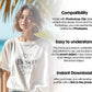 Bella Canvas 3001 White Shirt Mockup PSD - Summer T-Shirt Model Mockup for Design Preview & High-Quality Display