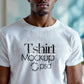 Male Model White T-Shirt Mockup PSD, Gildan & Bella Canvas 3001, African Model, Smart Object Layer