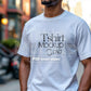 Male Model White T-Shirt Mockup PSD, Gildan & Bella Canvas 3001, African Model Tee Template for Custom Apparel Design