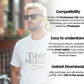 Male Model White T-Shirt Mockup PSD - Gildan & Bella Canvas 3001 Template for Custom Apparel Design, PSD Smart Object
