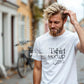 Male Model White T-Shirt Mockup PSD - Gildan & Bella Canvas 3001 Template for Custom Apparel Design, PSD Smart Object