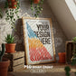 Poster Mockup PSD, Wall Art Template ISO A DIN Ratio Frame Display Digital Download for Artwork Presentation