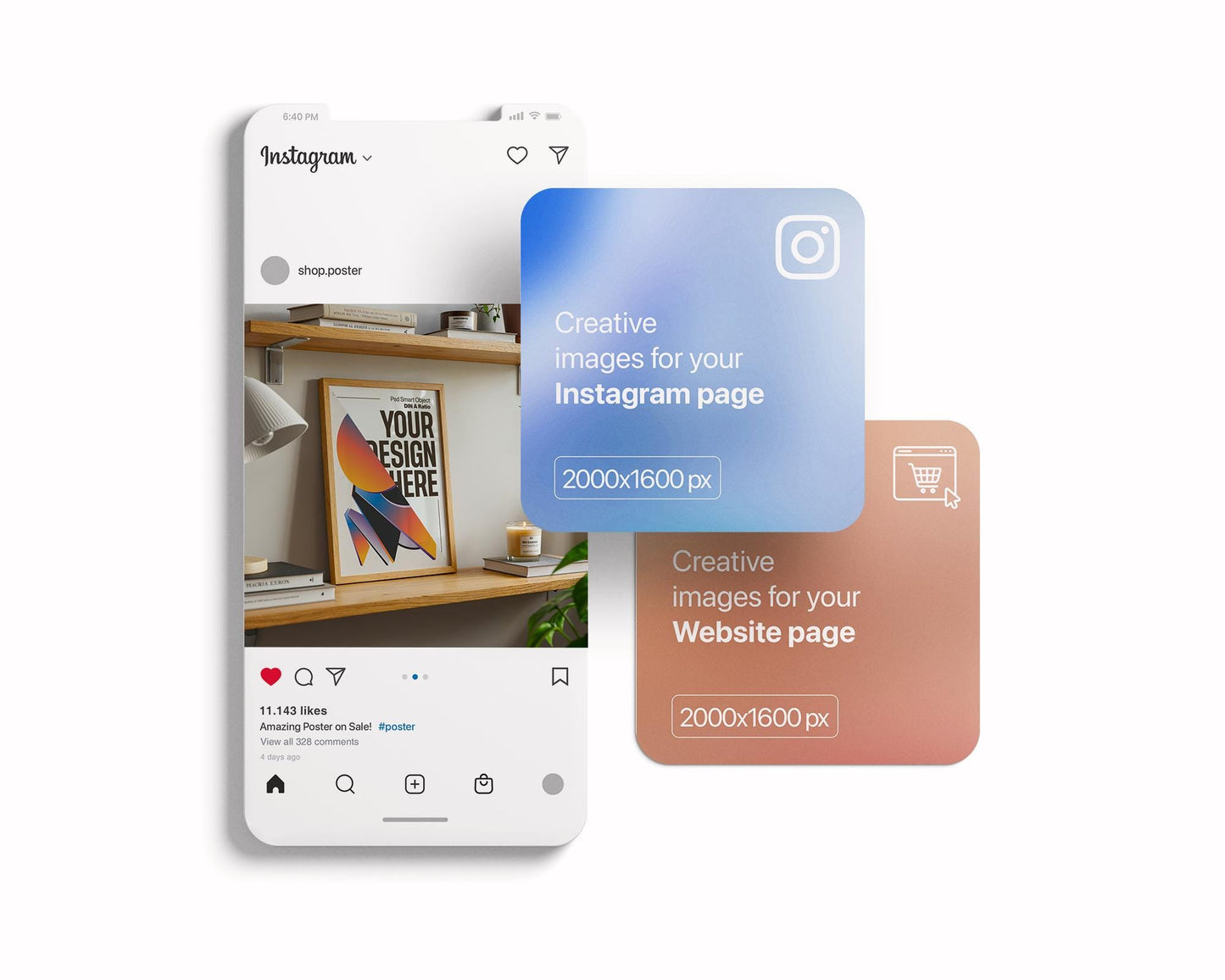 Soft Aesthetic Interior Frame Mockup | ISO A DIN Ratio | Thin Wood Frame | PSD Mockup | Frame Mockup Midcentury Minimal Home Interior