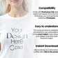 Woman White T-Shirt Mockup PSD | Gildan 64000 & Bella Canvas 3001 Models | Print on Demand Tee Mockups