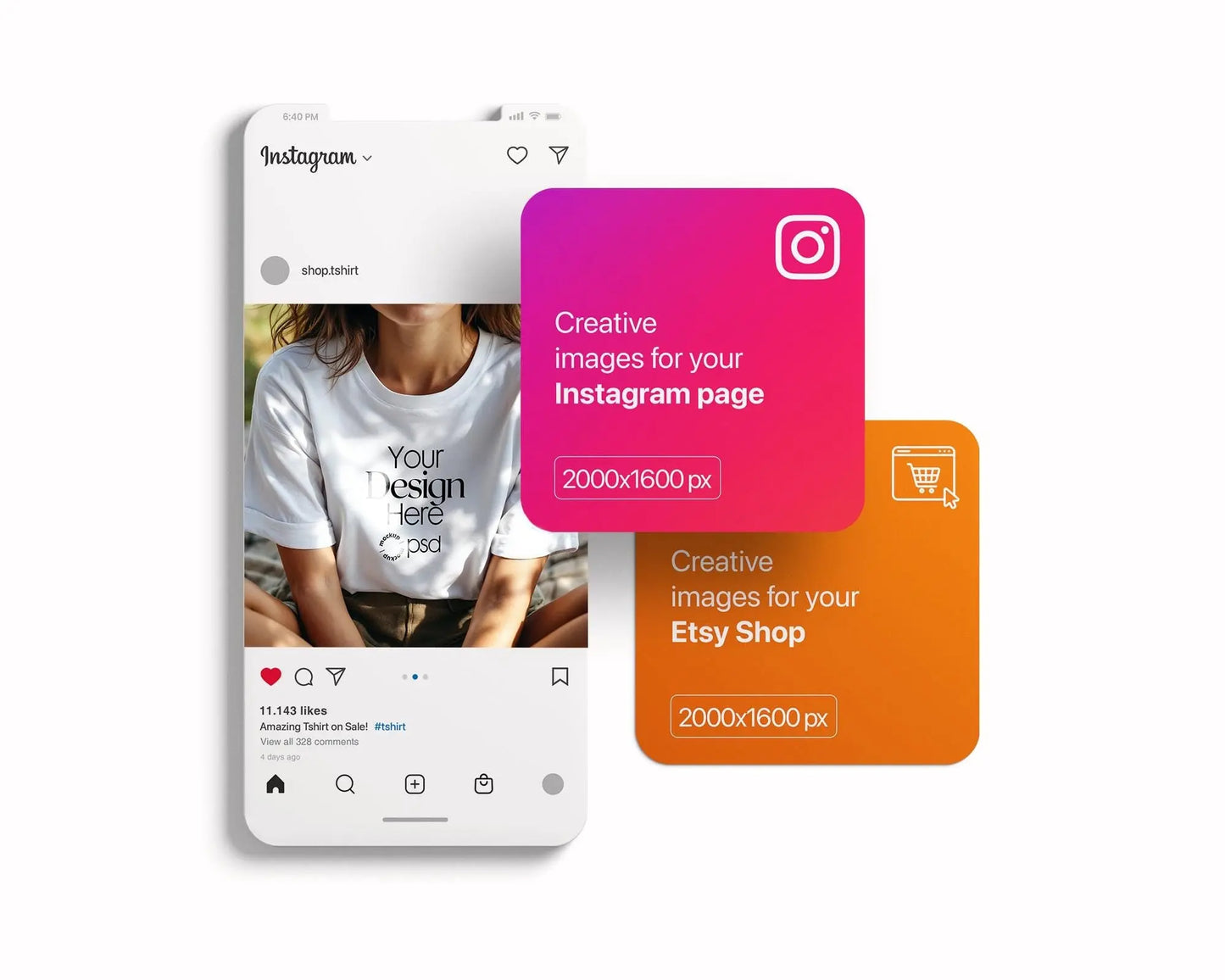 Bella Canvas 3001 White Shirt Mockup PSD | Summer T-Shirt Model Mockup | High-Quality Bella Canvas Mockup for Design Preview