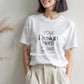 Boho T-Shirt Mockup PSD, Bella Canvas 3001 & Gildan 64000 White Rolled Sleeve Tee Natural Light Scene