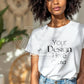 Woman White T-Shirt Mockup PSD | Gildan 64000 & Bella Canvas 3001 Print on Demand Tee Mockups for Designers, Boho Style Tshirt