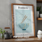 Kitchen Frame Mockup | DIN A Artwork Mockup Frames | Aesthetic Kitchen Vertical Wood Frame Mockup | Poster Mockup Templete PSD