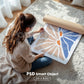 Poster Mockup with Person ISO A DIN Ratio | Minimal Modern PSD Photoshop & Photopea Template