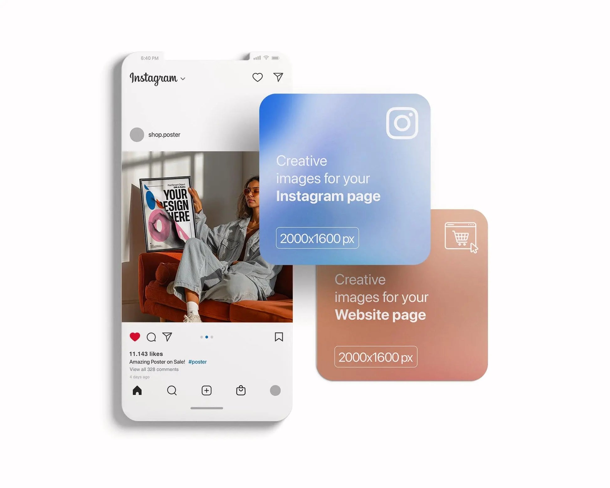 Frame Mockup PSD With Person Holding , PSD Photoshop Mockup, Frame Mockup Home Interior, Interior Frame Mockup Woman