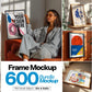 600+ Frame Mockup PSD Bundle Set - Wall & Poster Frames for Digital Art, Photo Display, Poster Mockup Templates