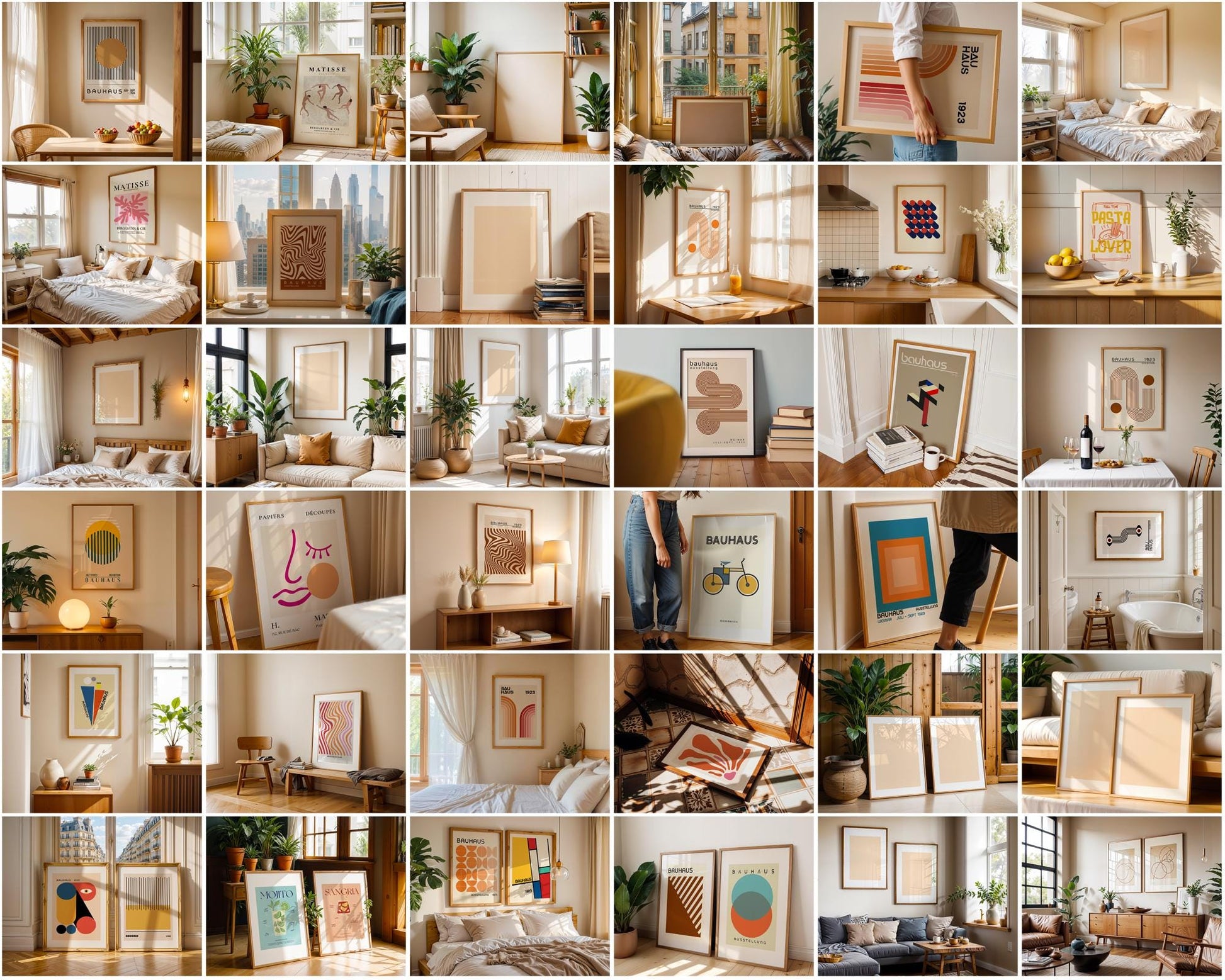 600+ Frame Mockup PSD Bundle Set - Wall & Poster Frames for Digital Art, Photo Display, Poster Mockup Templates