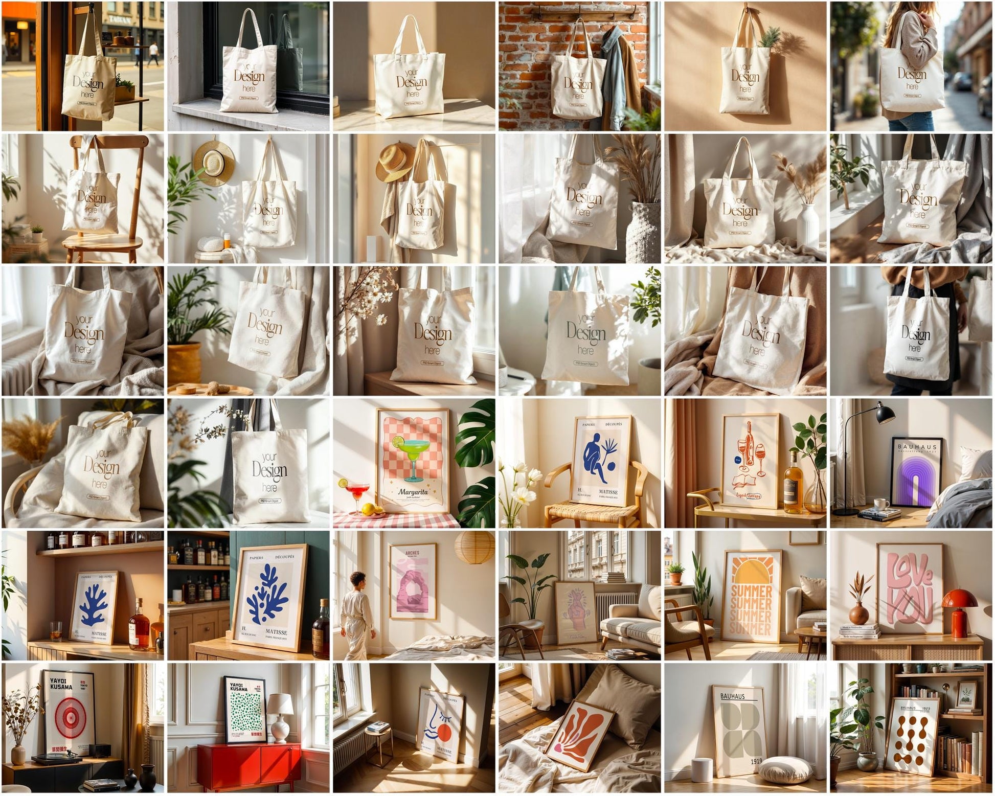 600+ Frame Mockup PSD Bundle Set - Wall & Poster Frames for Digital Art, Photo Display, Poster Mockup Templates