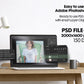 Bella Canvas 3001 White Shirt Mockup PSD - Summer T-Shirt Model Mockup for Design Preview & High-Quality Display