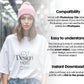 Bella Canvas 3001 White Shirt Mockup PSD - Oversized T-Shirt Model for Design Preview & High-Quality Display