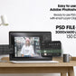 Bella Canvas 3001 White Shirt Mockup PSD - Oversized T-Shirt Model for Design Preview & High-Quality Display