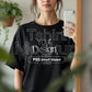 Black Shirt Mockup PSD, Bella Canvas 3001 – Oversized T-Shirt Model for Design Preview & High-Quality Display