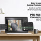 Black Shirt Mockup PSD, Bella Canvas 3001 – Oversized T-Shirt Model for Design Preview & High-Quality Display