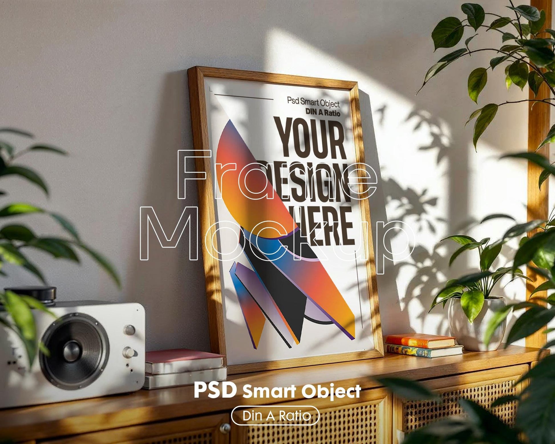 Interior Frame Mockup Collection | DIN A Artwork Wall Art Frames | Poster Shop Mockups for Interior Decoration