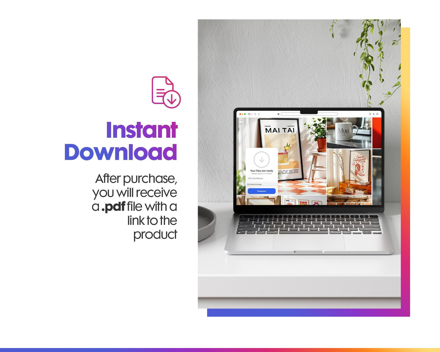 Interior Frame Mockup Collection | DIN A Artwork Wall Art Frames | Poster Shop Mockups for Interior Decoration