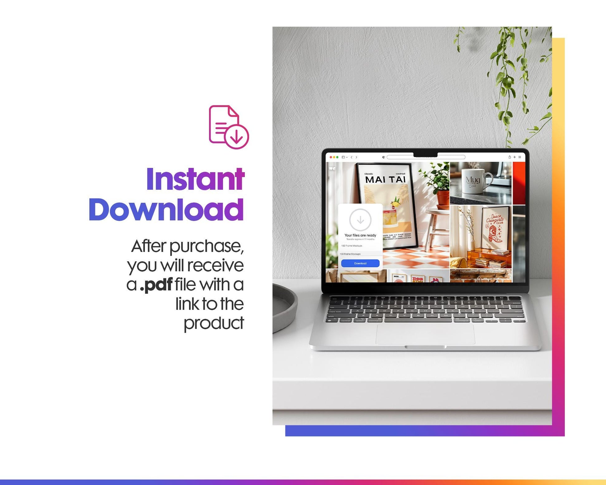 Interior Frame Mockup Collection | DIN A Artwork Wall Art Frames | Poster Shop Mockups for Interior Decoration