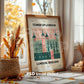 Halloween Frame Mockup PSD, Halloween Wall Art, Rustic Autumn & Pumpkins Vertical Artwork, Spooky Art Mockup,