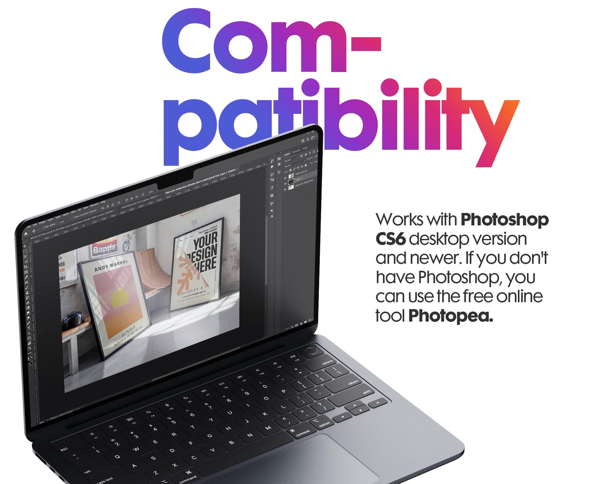 2 Frames Mockup PSD, Mockup Frames, Double Frames Mockup, Set of 2 Mock Up, Wall Art Display, Poster Mockup, Interior Wall Poster Mockup PSD