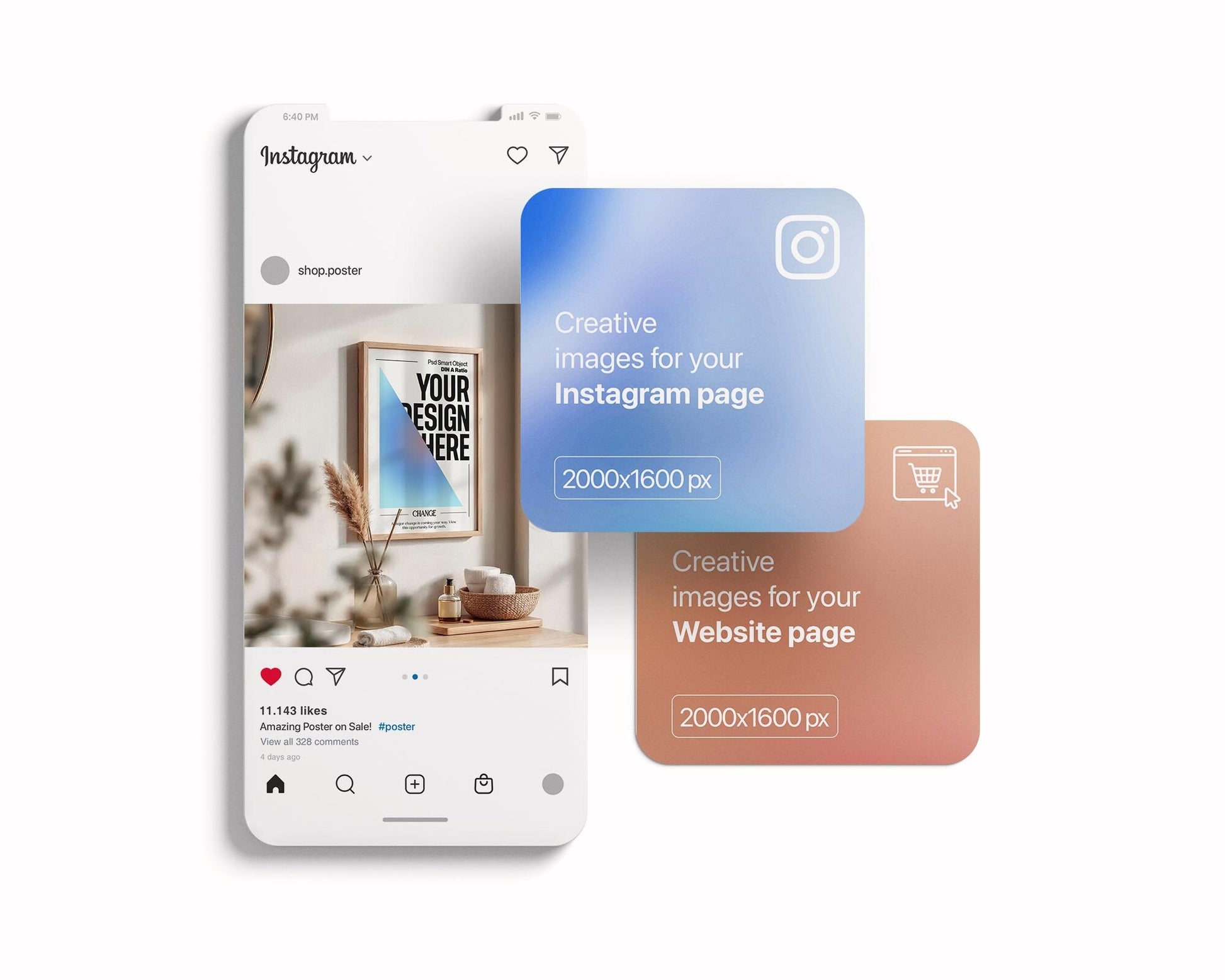 Frame Mockup in Bath, ISO A DIN Ratio, Thin Wood Frame, PSD Mockup, Frame Mockup Minimal Home Interior