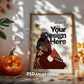 Halloween Frame Mockup PSD, Halloween Wall Art, Rustic Autumn & Pumpkins Vertical Artwork, Spooky Art Mockup,