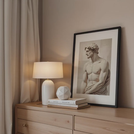 Vertical Frame Mockup in Home Interior | Frame Mockup PSD | Interior Wall Poster | Wood Frame Mockup