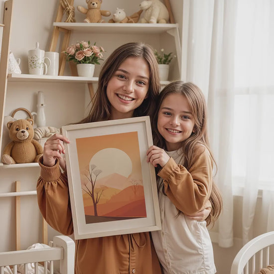 Frame Nursery Mockup in Home Interior PSD | Nursery Frame Mockup Frames | Nursery Wall Poster |  Poster Shop Mockup