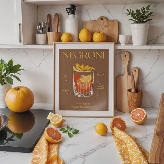 Kitchen Frame Poster  Mockup PSD | Minimal Kitchen Frame Mockup Boho Interior | Poster Mockup Templete PSD