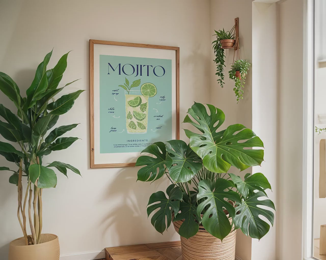 Frame Mockup in Home Interior | Frame Mockup Frames | Interior Wall Poster |  Interior Poster Shop Mockup