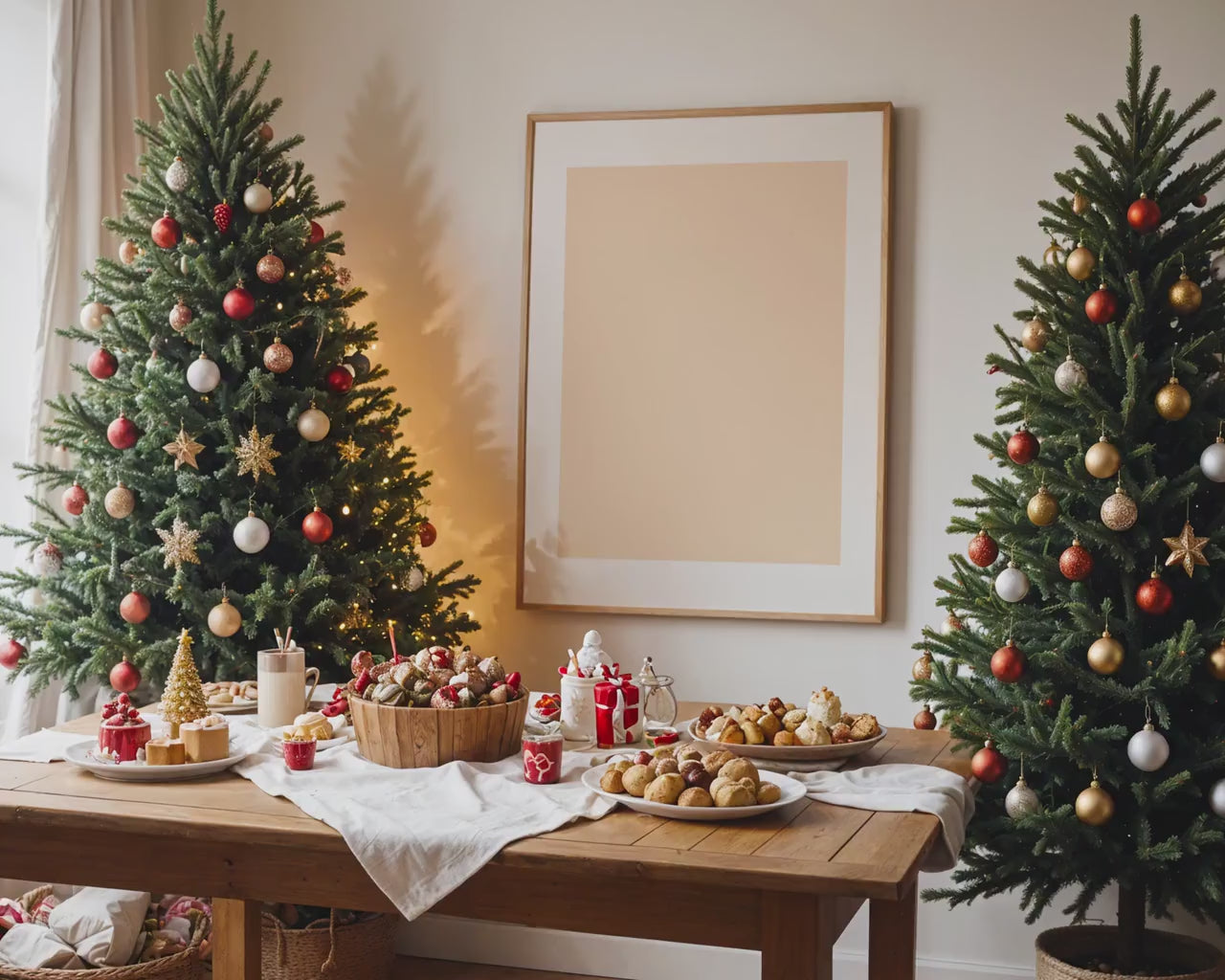 40 Christmas Frame Mockup Bundle PSD, Christmas Holiday Frame Mockup, Christmas Mockup Poster Presentation, Christmas Interior Frame Mockup