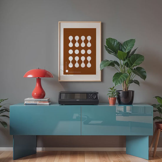 Artwork Mockup PSD | Framed Poster Mockup. DIN A Frame Mock–Up | PSD Photoshop Photopea Mockup. Frame Mockup Home Interior
