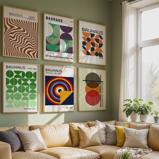 6 Frame Mockup in Home Interior | 6 Frame Mockup Frames | Interior Wall Poster |  Interior Poster Shop Mockup