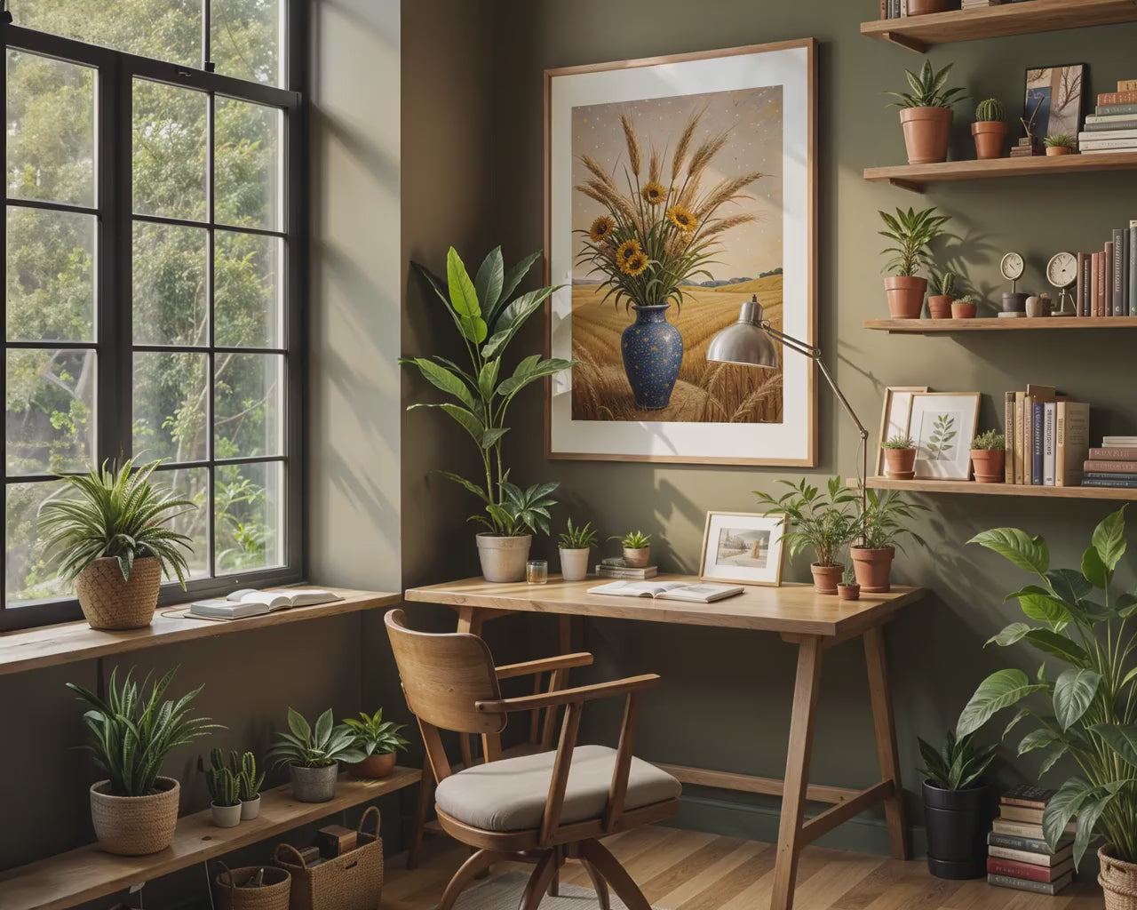 Frame Mockup in Home Interior PSD | Frame Mockup Frames | Interior Wall Poster |  Interior Poster Shop Mockup